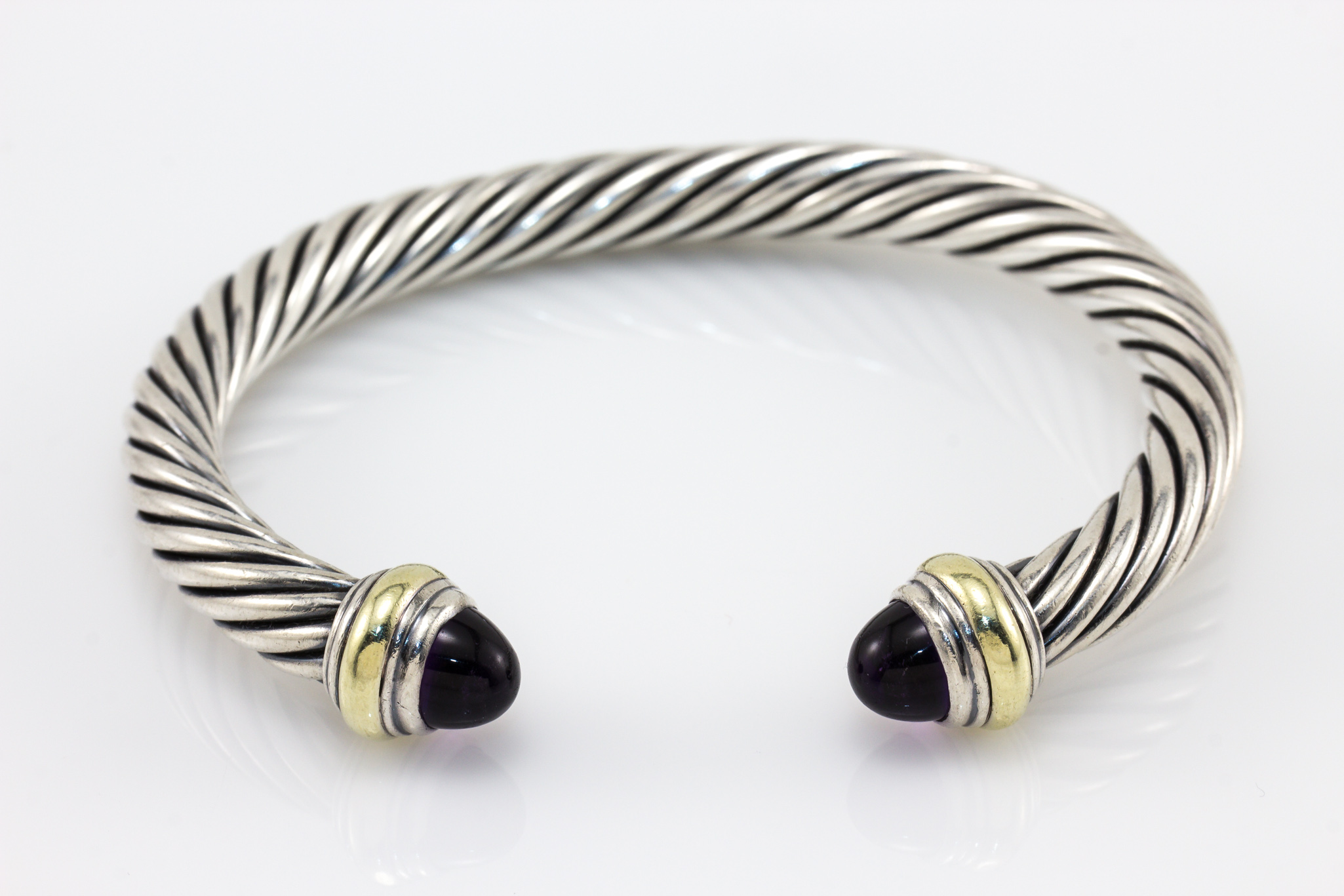 14K David Yurman Bracelet Cable Classic Gemstone | eBay